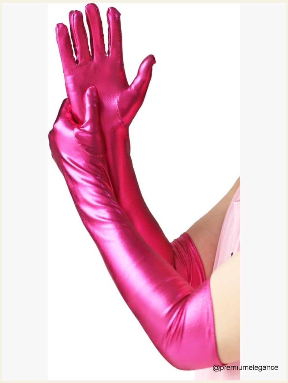 21" Stretchy Elbow-Length Gloves for Evening Party Opera Costume